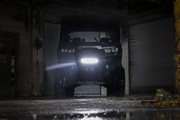 12-Inch Black Series LED Light Bar Kit with Defender Bumper Mount, view 6, Rough Country 97001