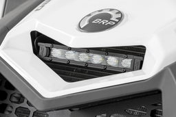 6-Inch LED Light Bar Cowl Kit for Can-Am Maverick X3 (2017-2025) shown installed, Rough Country 97020