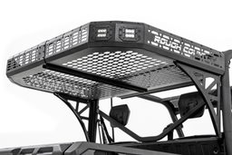 Cargo Rack for Can-Am Defender and Polaris Ranger 1000 shown installed, Rough Country 97024