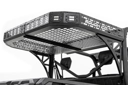 Cargo Rack Kit with 2-Inch Black Series LED Pods shown installed, Rough Country 97027