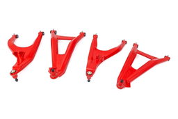 Red Forged Aluminum Control Arms for Can-Am Defender, view 3, Rough Country 97041RED