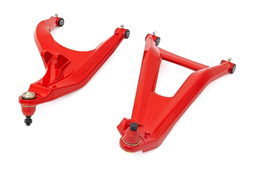 Red Forged Aluminum Control Arms for Can-Am Defender, view 4, Rough Country 97041RED