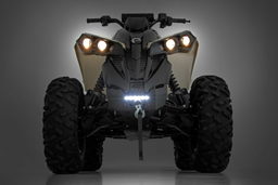 Renegade Front Bumper with Winch and 6-Inch LED Bar, view 5, Rough Country 97071