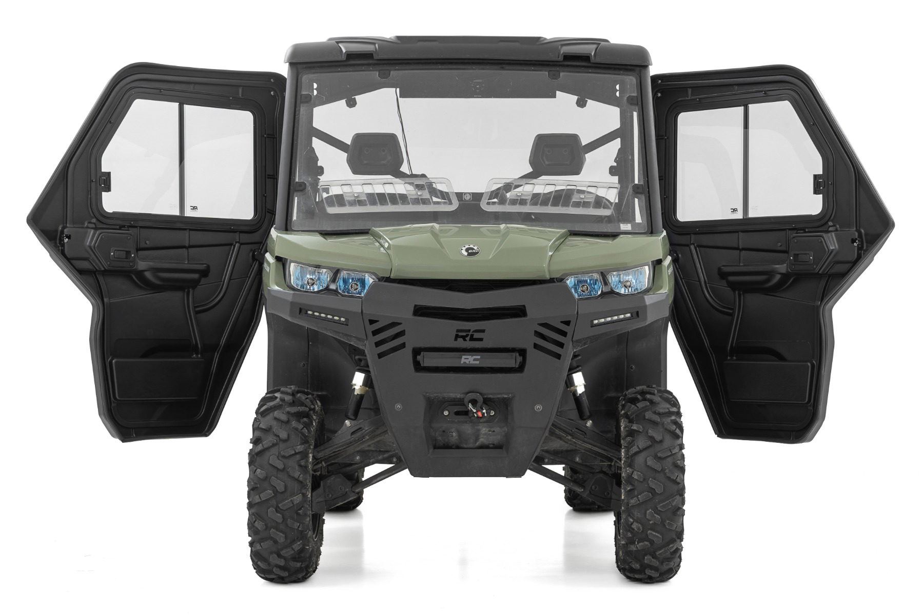 Full Side Doors with Sliding Glass for Can-Am Defender, Rough Country 97100