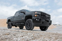 3.5-Inch Lift Kit with V2 Shocks for Silverado/Sierra HD (2011–2019) — Part 97570RED, view 4, Rough Country