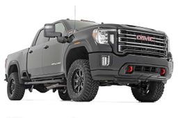 3-Inch Lift Kit with M1 Shocks for 2020-2025 GM 2500HD/3500HD, view 2, Rough Country 97740RED