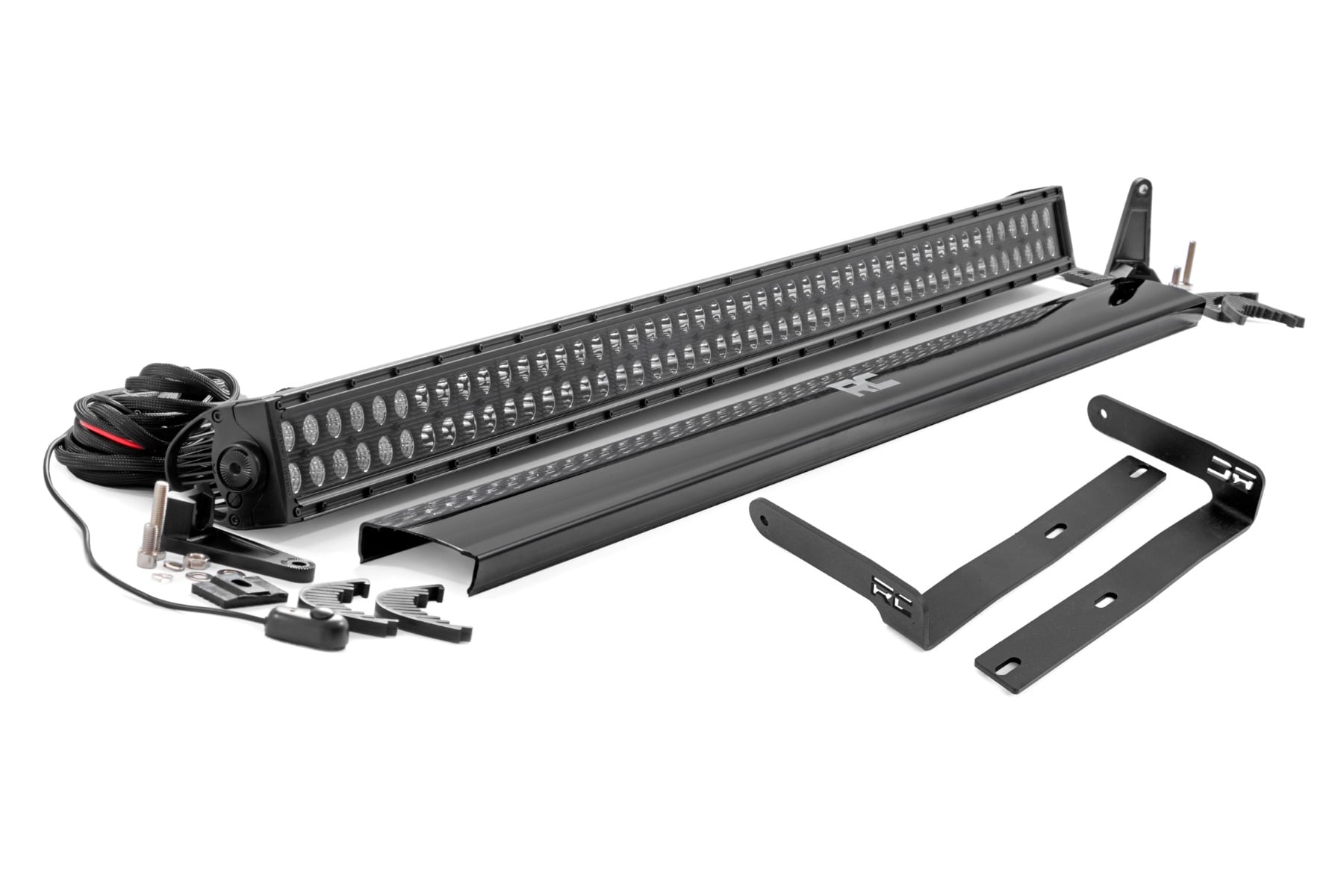 Rough Country 50-Inch Black Series LED Light Bar Kit for Kubota RTV-X
