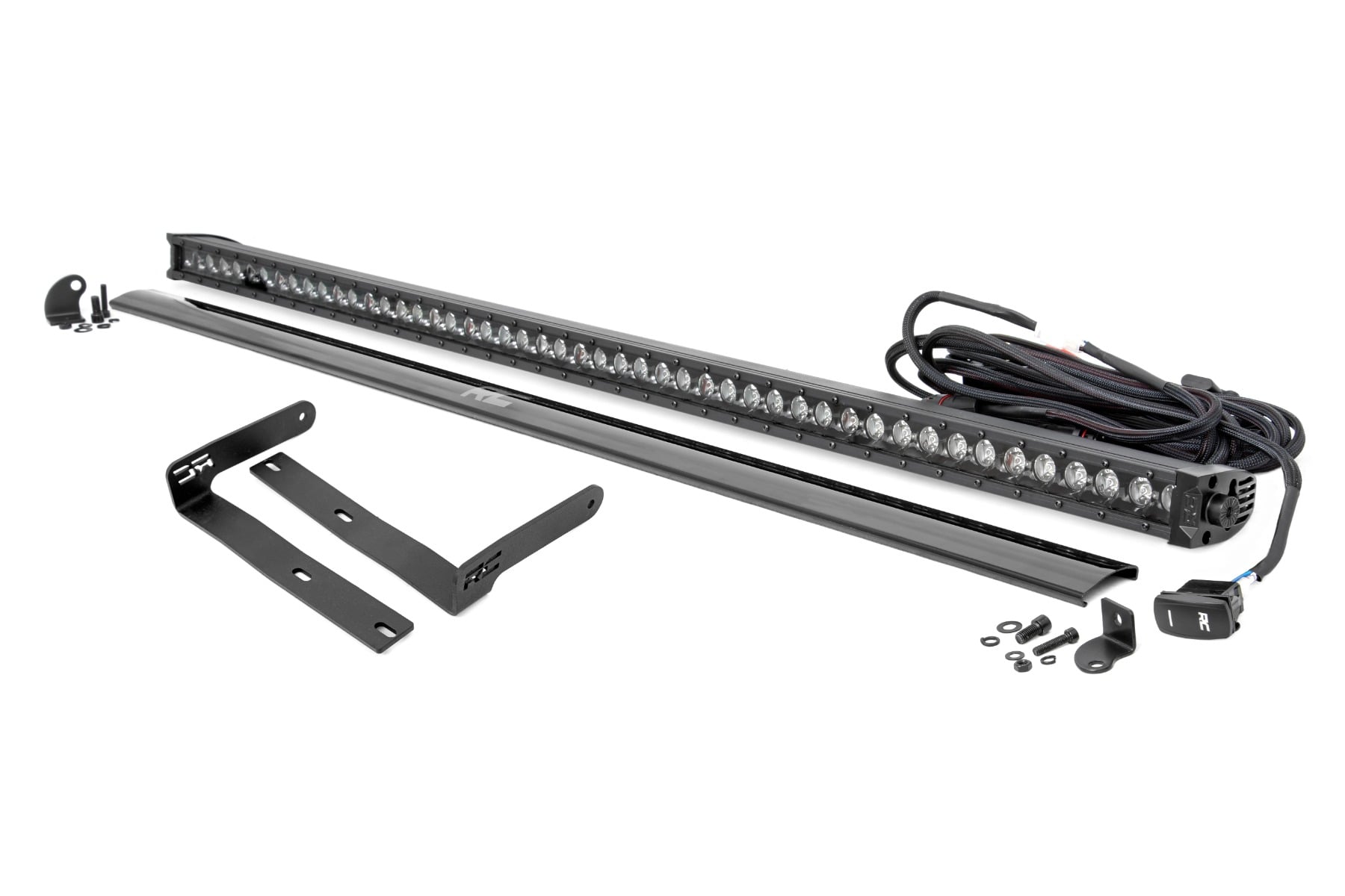 Rough Country 50-Inch Black Series LED Light Bar Kit for Kubota RTV-X