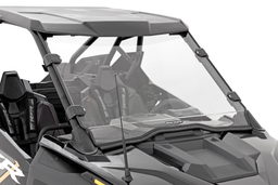 Full Windshield for Polaris RZR PRO XP and Turbo R (2020-2024) shown installed, Rough Country 98102010