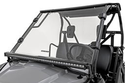 Full Windshield for Honda Pioneer 520 (2021-2023) shown installed, Rough Country 98122220