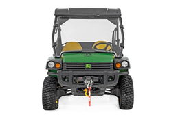 Full Windshield for John Deere Gator XUV and HPX (2004-2024) shown installed, Rough Country 98122270