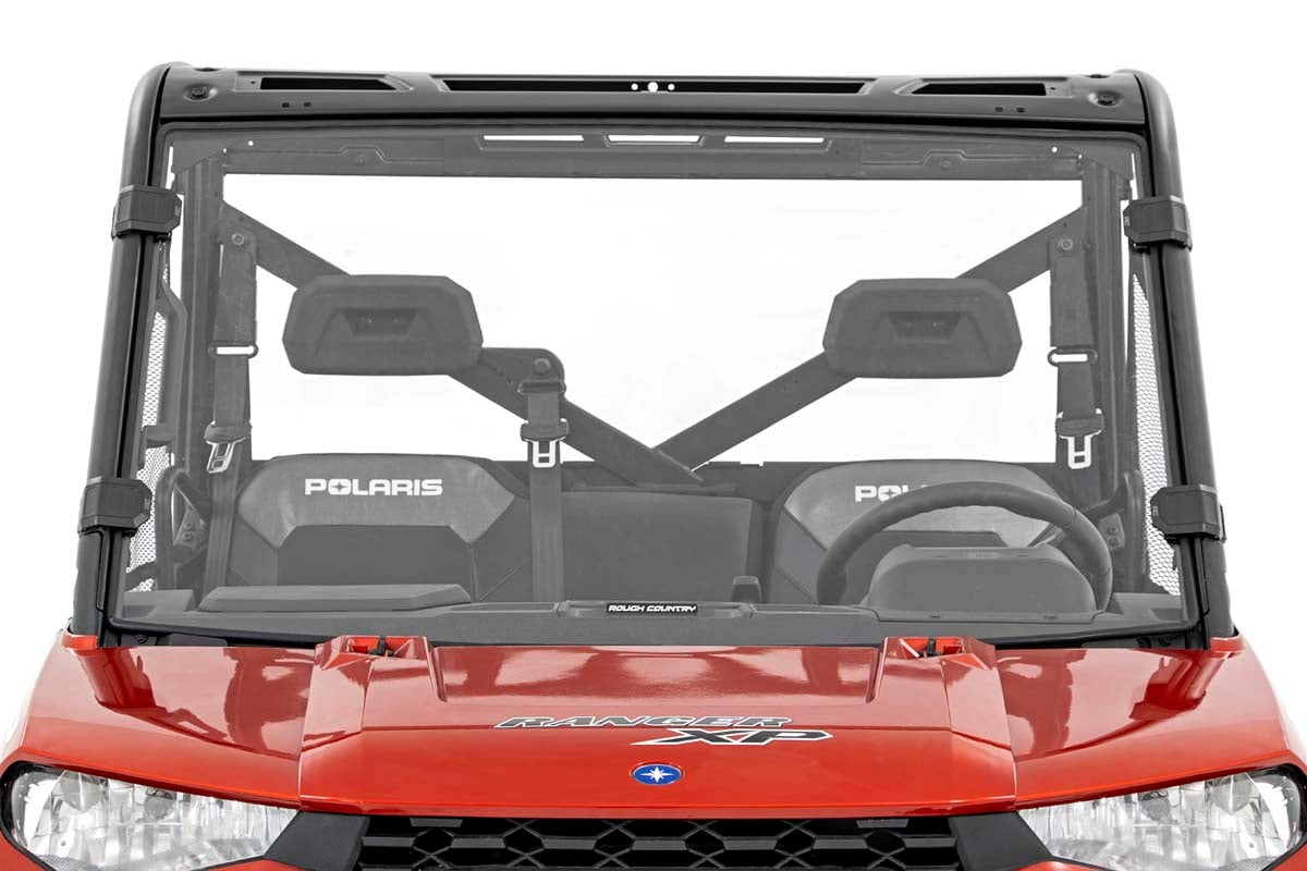 Rough Country Full Polycarbonate Windshield for Polaris Ranger XP 1000 & 900 XP