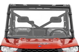 Full Polycarbonate Windshield for Polaris Ranger XP 1000 & 900 XP shown installed — Rough Country 98132010