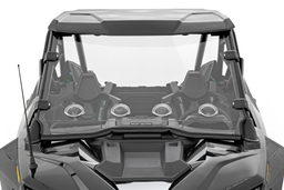 Vented Full Windshield for Polaris RZR Turbo R (2020-2024), view 3, Rough Country 98202010