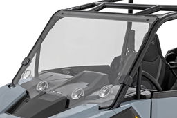 Vented Full Windshield for Polaris RZR XP 4 1000 (2020-2025) shown installed, Rough Country 98202310