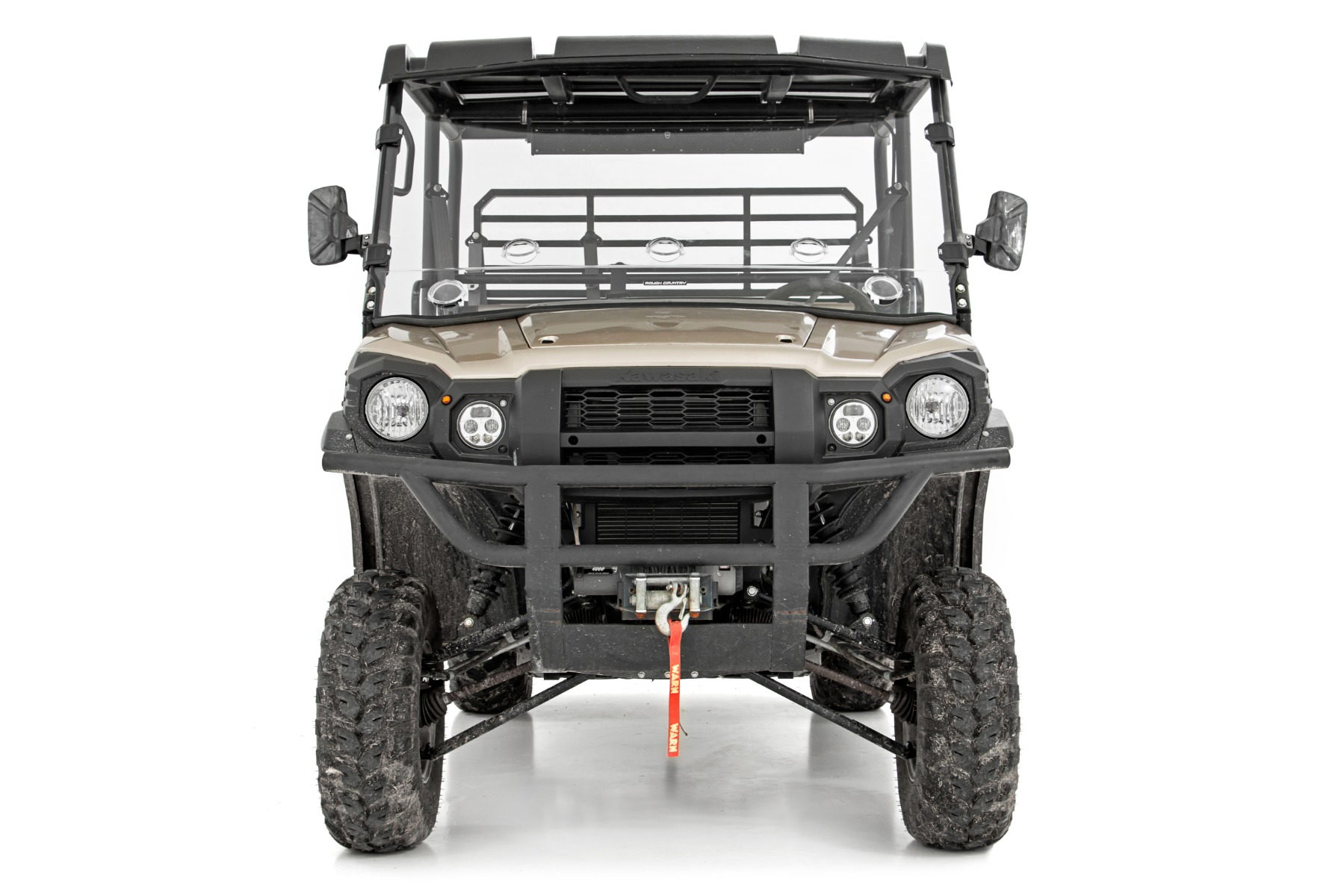 Vented Full Windshield for Kawasaki Mule PRO (2015–2024), Rough Country 98215150