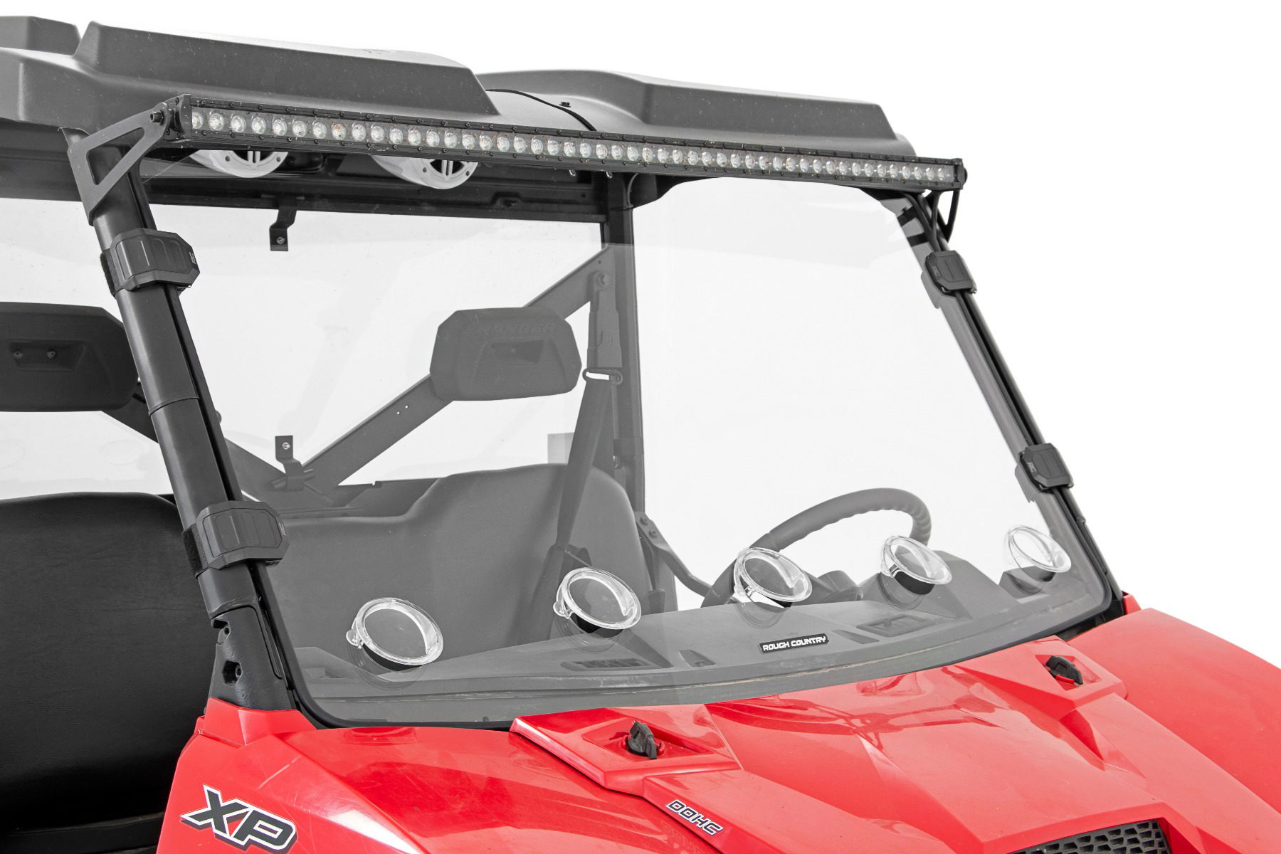 Rough Country Vented Full Windshield for Polaris Ranger