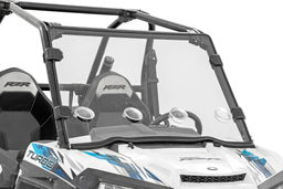 Vented Full Windshield for Polaris RZR XP 1000 (2014–2019) shown installed, Rough Country 98241810