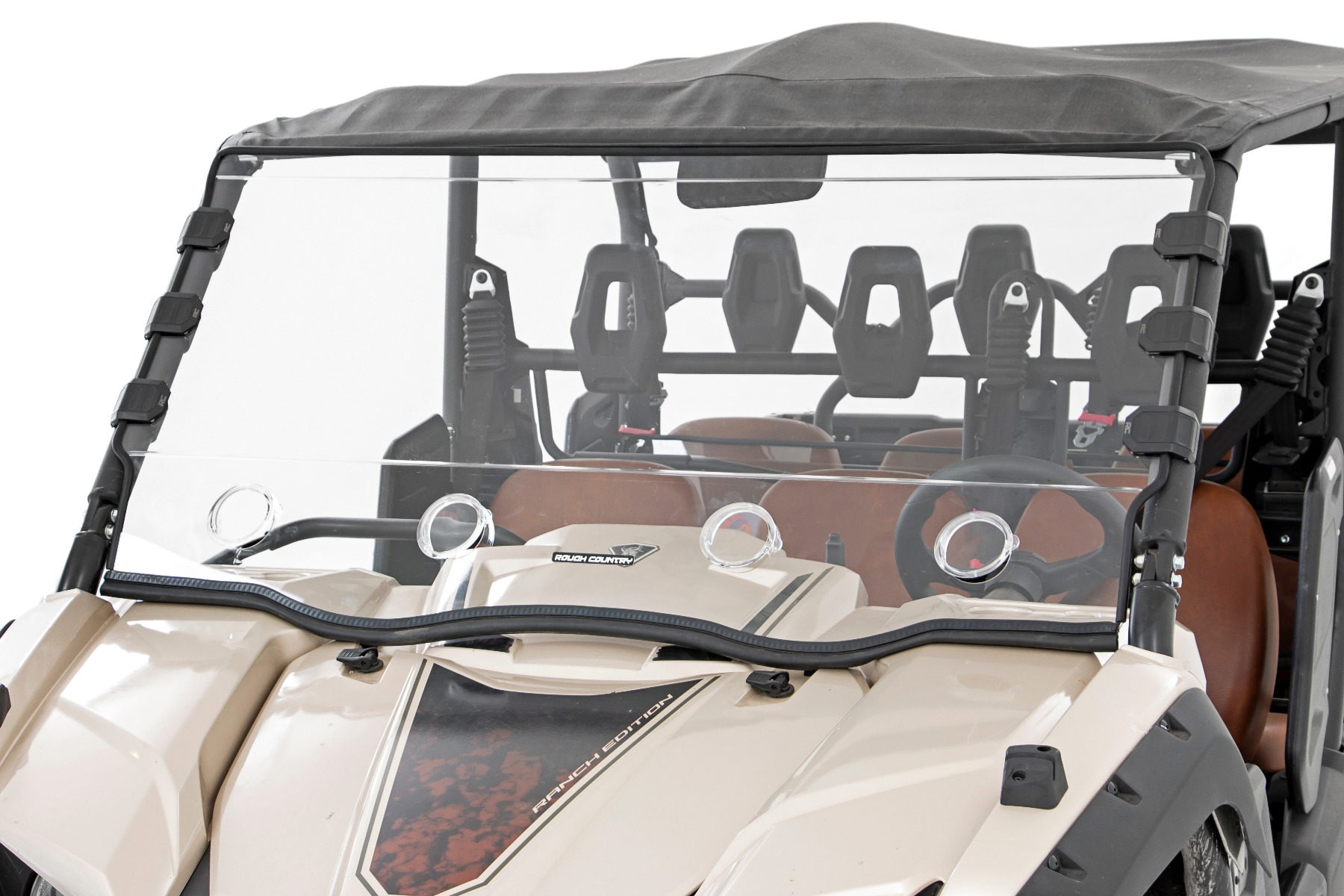 Rough Country Vented Full Windshield for Yamaha Viking