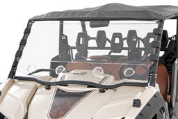 Vented Full Windshield for Yamaha Viking (2015–2025) shown installed, Rough Country 98242040