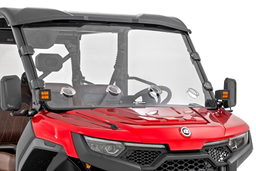 Vented Full Windshield for CFMOTO UFORCE U10 Pro shown installed, Rough Country 98252580