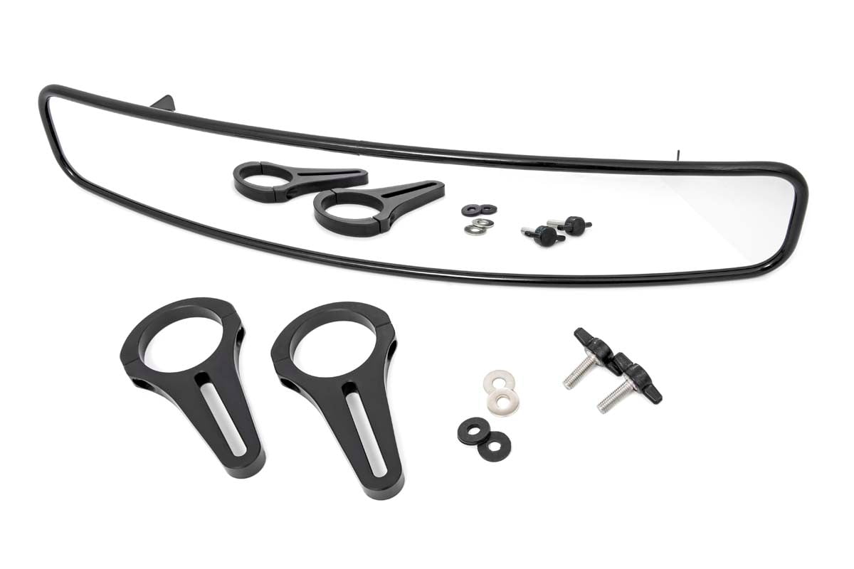 Rough Country 17 x 3 Inch UTV Rear View Mirror with 1.75 Inch Clamps