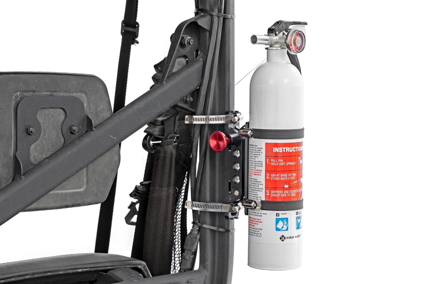 Rough Country Universal Fire Extinguisher Mount for 2.5–3.5 in Roll Cage