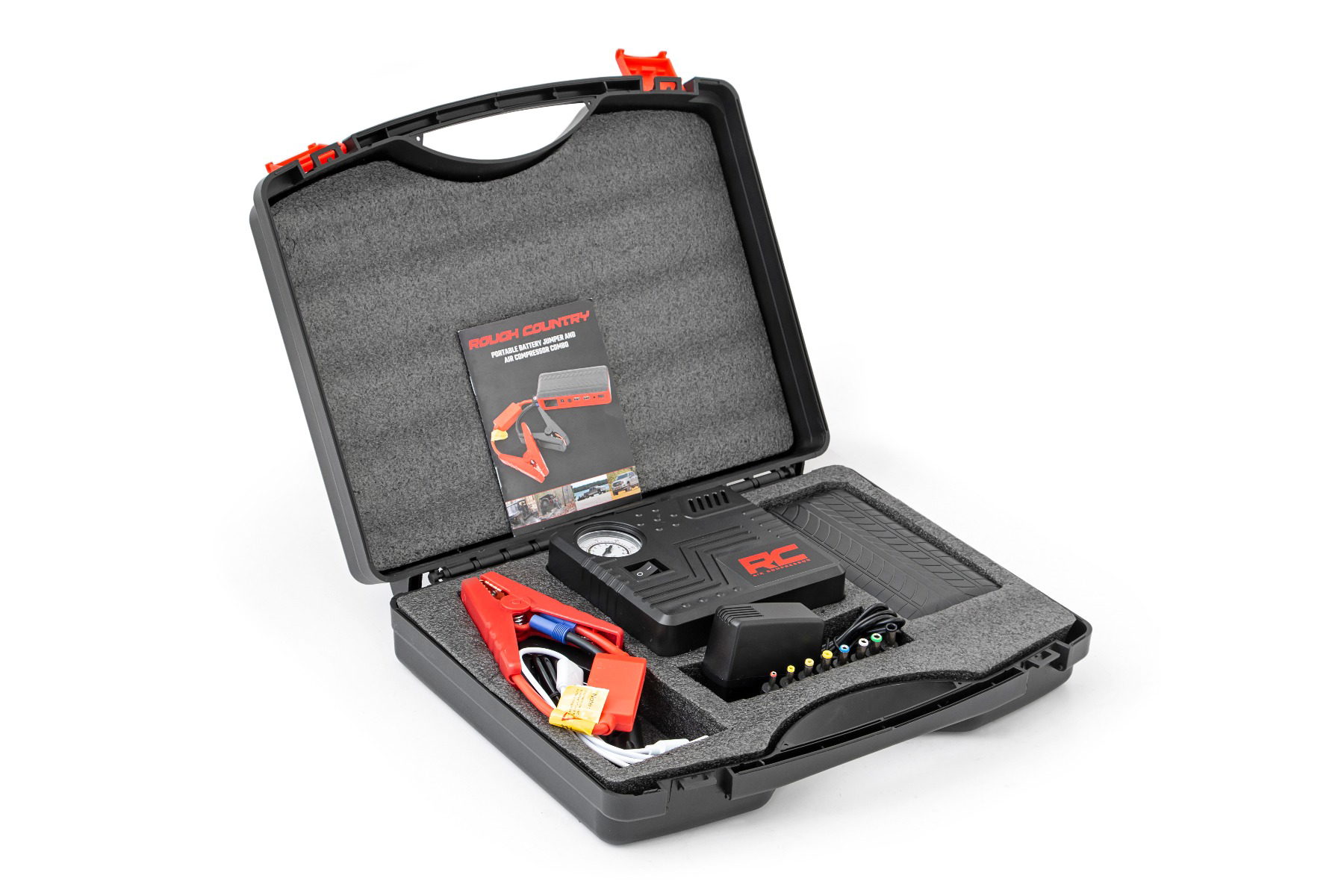 Rough Country Portable Battery Jumper and Air Compressor, 1000 Amp Peak