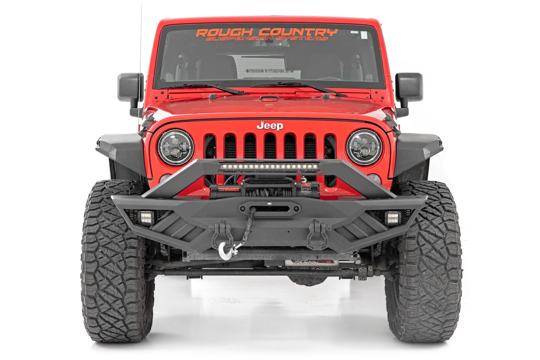 High Clearance LED Flat Fender Flares for Wrangler JK — Rough Country 99037
