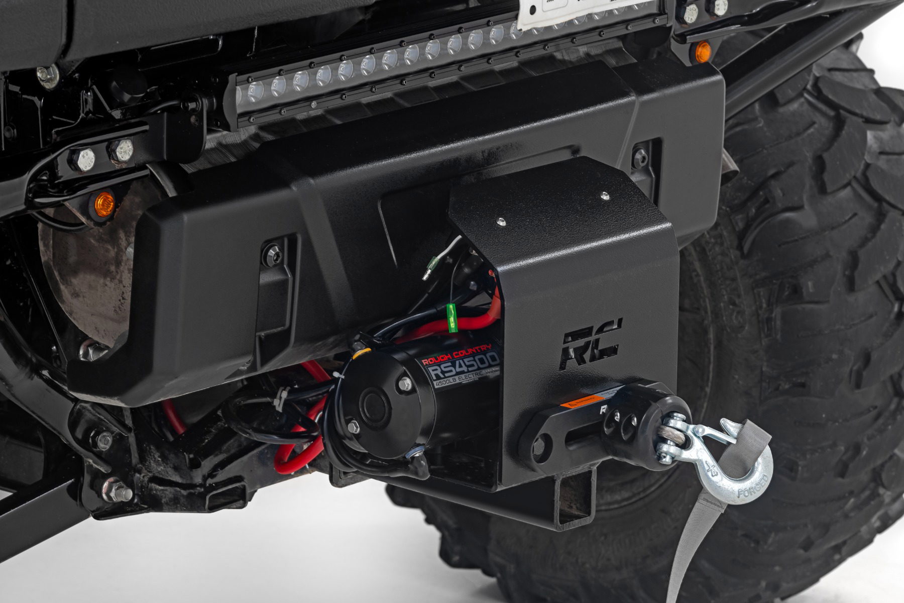 Rough Country 2-Inch Receiver Hitch Winch Mount for UTVs