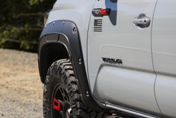 Low-Gloss Black Fender Flares for Toyota Tacoma (2016-2023), view 6, Rough Country A-T11621-202