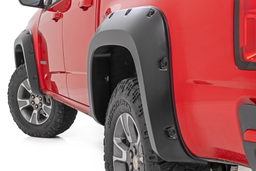 Pocket Fender Flares for Chevrolet Colorado (2015-2017) shown installed, Rough Country F-C11511A