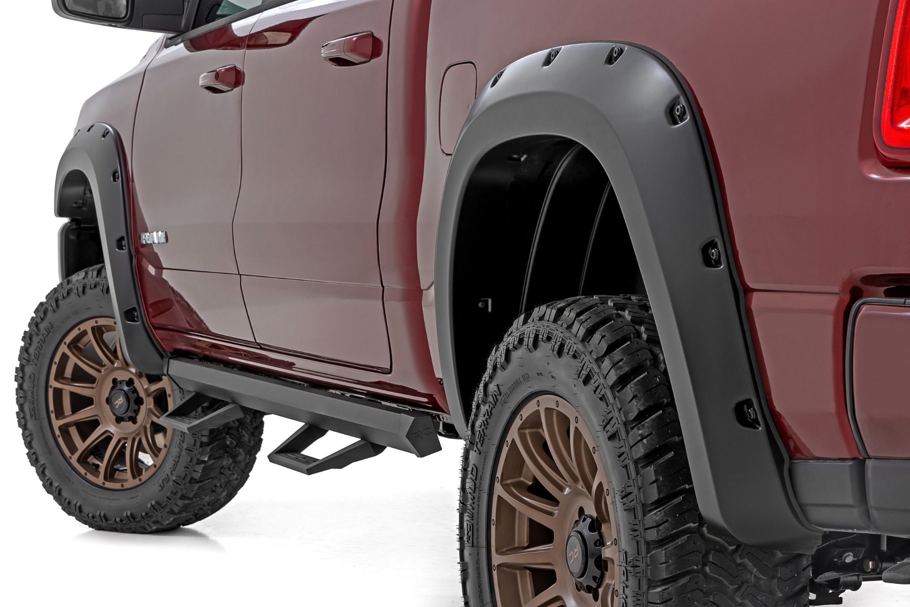 Rough Country Riveted Pocket Fender Flares for Ram 1500