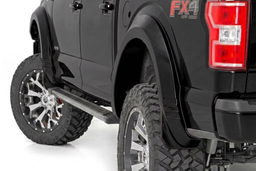 Fender Flares with 5.25-Inch Height for Ford F-150 (2018-2020) shown installed, Rough Country F-F318201-G1