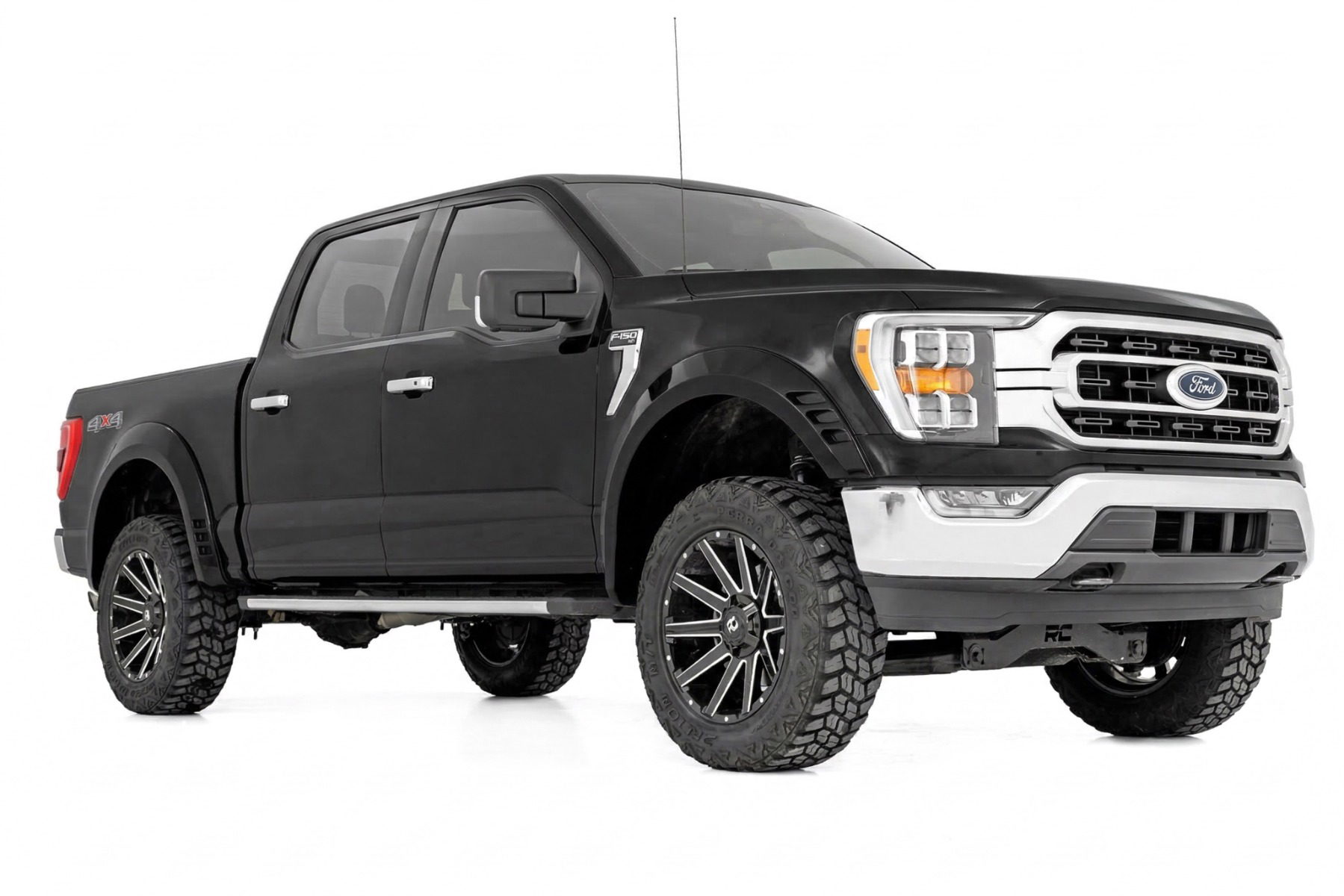 Fender Flares with 5.5-Inch Height for Ford F-150 (2021-2025), Rough Country F-F320210A-RCGB