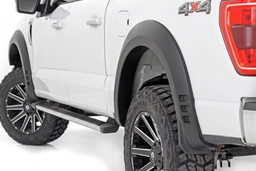 2-Inch Fender Flares for Ford F-150 (2021-2025) shown installed, Rough Country F-F320210A