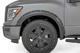 Pocket Fender Flares for Nissan Titan Crew Cab (2017-2024), view 2, Rough Country F-N101705A