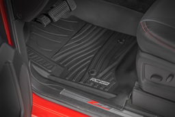 Flex-Fit Floor Mat Set for 2014–2018 Silverado/Sierra Crew Cab, view 2, Rough Country FF-21413