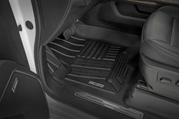 Flex-Fit Floor Mat Set for Crew Cab Trucks with Bucket Seats, view 2, Rough Country FF-21612