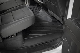 Flex-Fit Floor Mat Set for Crew Cab Trucks with Bucket Seats, view 3, Rough Country FF-21612