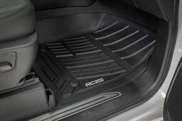 Flex-Fit Floor Mat Set for Crew Cab Trucks with Bucket Seats, view 4, Rough Country FF-21612