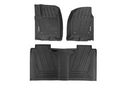 Flex-Fit Floor Mat Set for Crew Cab Trucks with Bucket Seats, Rough Country FF-21612
