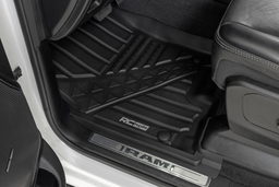 Flex-Fit Front Floor Mats for 2019–2024 Ram 1500 Crew Cab, view 2, Rough Country FF-3142