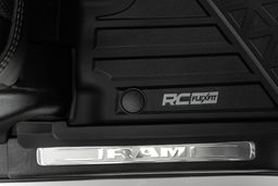 Flex-Fit Front Floor Mats for 2019–2024 Ram 1500 Crew Cab, view 5, Rough Country FF-3142