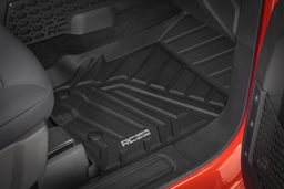 Flex-Fit Floor Mat Set for 2021–2025 Ford Bronco Four-Door, view 5, Rough Country FF-51602