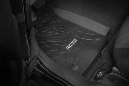 Flex-Fit Front Floor Mats for 2019–2025 Jeep Wrangler 2-Door, view 2, Rough Country FF-6011_A