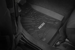 Flex-Fit Front Floor Mats for 2019–2025 Jeep Wrangler 4-Door, view 2, Rough Country FF-6011