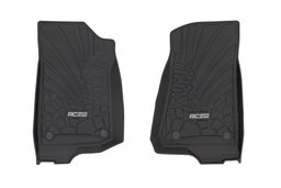 Flex-Fit Front Floor Mats for 2019–2025 Jeep Wrangler 4-Door, Rough Country FF-6011