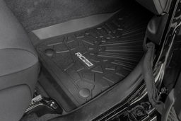Flex-Fit Front and Rear Floor Mats for Jeep Wrangler 4-Door, view 3, Rough Country FF-60112