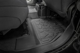Flex-Fit Front and Rear Floor Mats for Jeep Wrangler 4-Door, view 4, Rough Country FF-60112